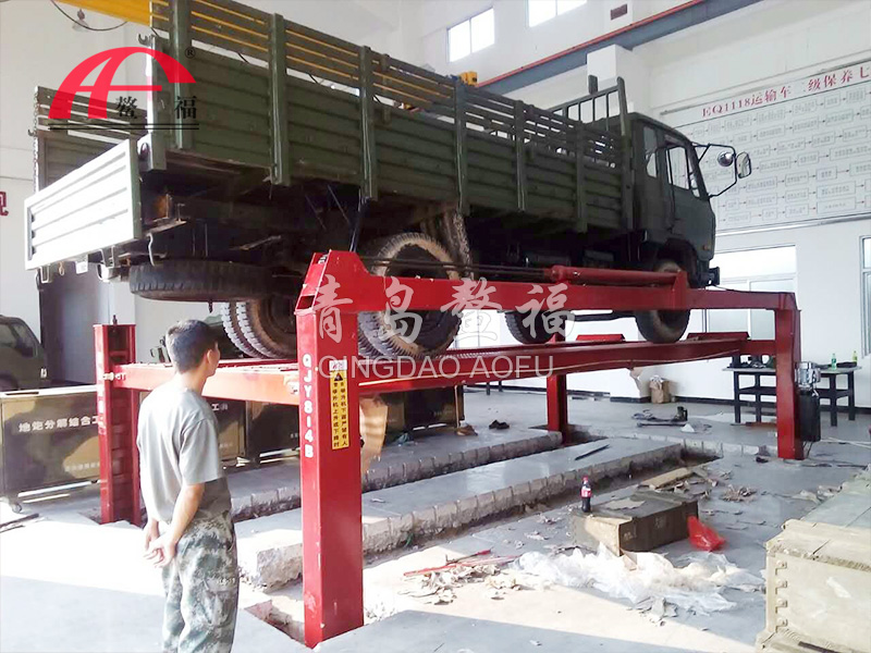 軍隊(duì)卡車舉升機(jī)案例